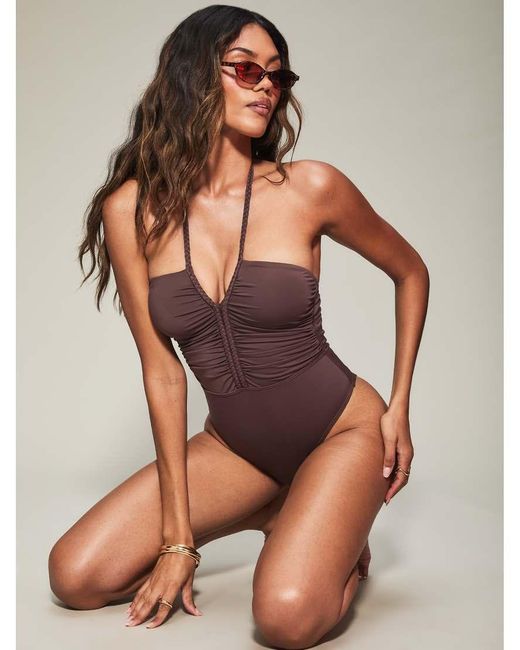 KBX Gray Knickerbox Collections Swimsuit
