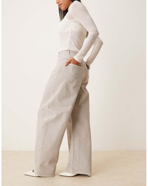 ARKET Natural Barrel Shaped Soft Denim Jeans