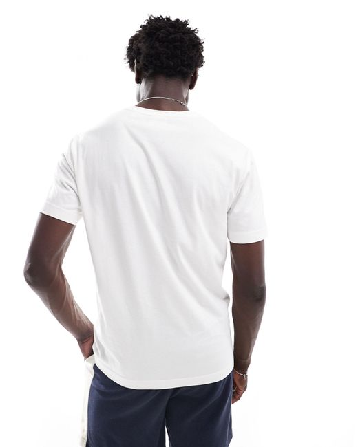Gant White Resort Print T-shirt for men