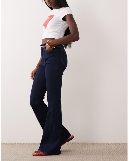 GOOD AMERICAN Blue Good Legs Flare Jeans