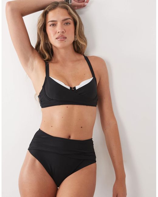 CUPSHE Black – bügel-bikini