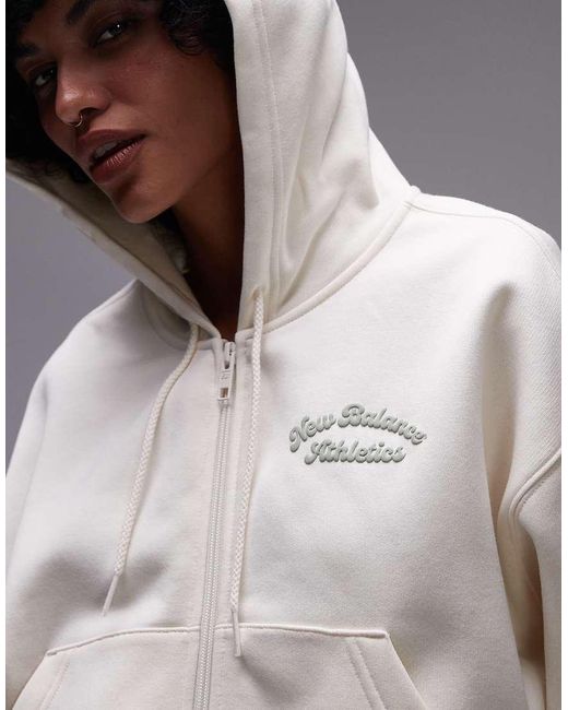 Felpa Con Zip di New Balance in Gray