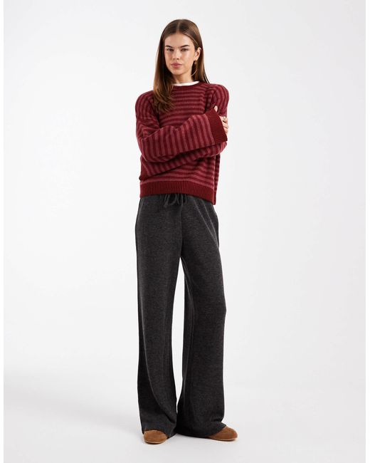 ASOS Red – gestreifter oversize-pullover