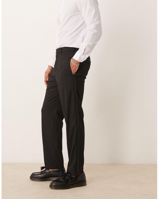 Abercrombie & Fitch Natural Loose Party Tuxedo Stripe Trousers for men