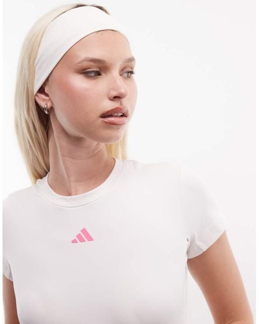 Adidas Originals White Three Stripes Studios T-shirt