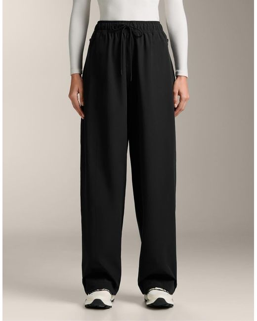 Oysho Black 10K Waterproof Straight-Leg Trousers