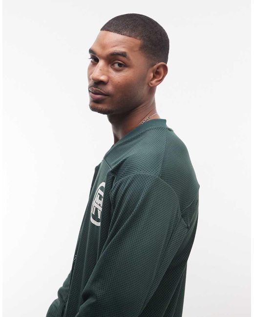 Good For Nothing Gray Oversized Long Sleeve Hockey Jersey for men