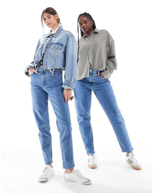 Levi's Blue High Waisted Mom Jeans