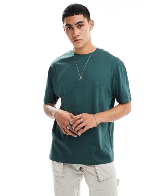 ASOS Green Asos Dark Future Oversized T-shirt for men