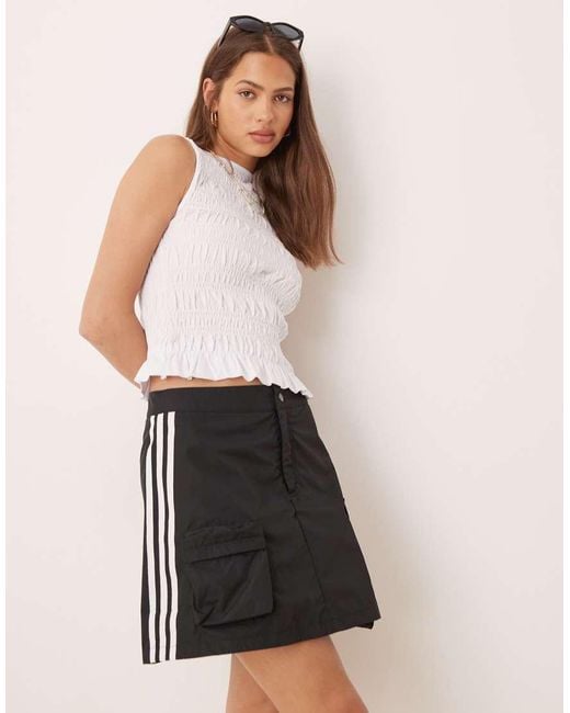Adidas Originals Natural Cargo Mini Skirt