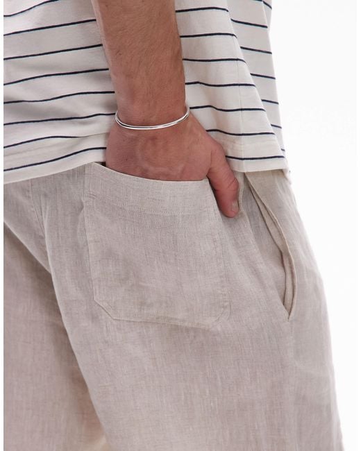 ARKET – locker geschnittene hose aus leinen in Blue für Herren