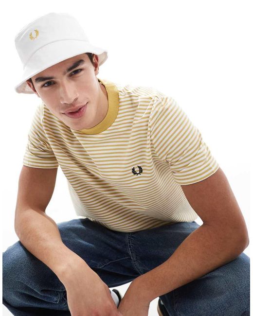 Fred Perry Metallic Pique Bucket Hat for men