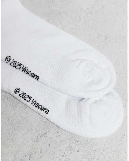 ASOS White Christmas 2 Pack Socks With Spongebob Graphic for men