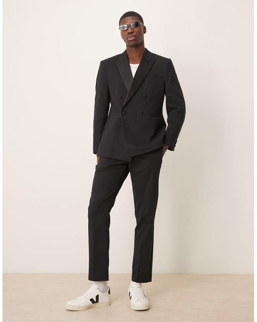 ASOS Black Slim Tuxedo Suit Jacket for men