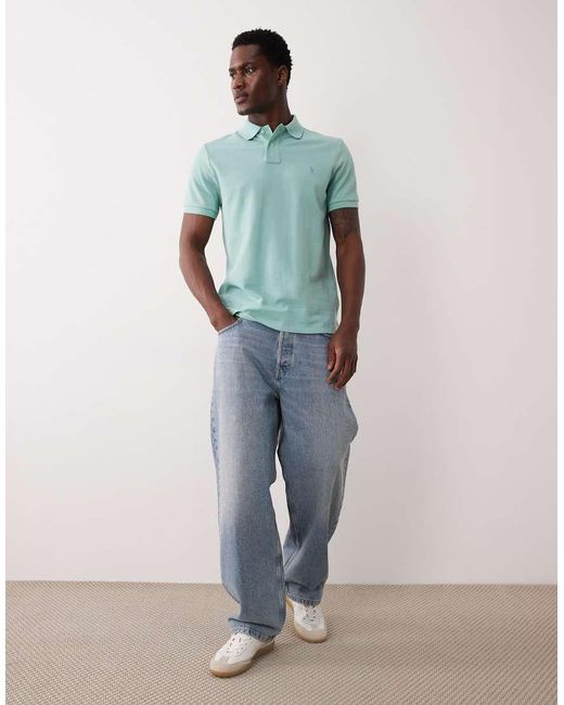 Polo Ralph Lauren Green Icon Logo Custom Slim Fit Pique Polo for men