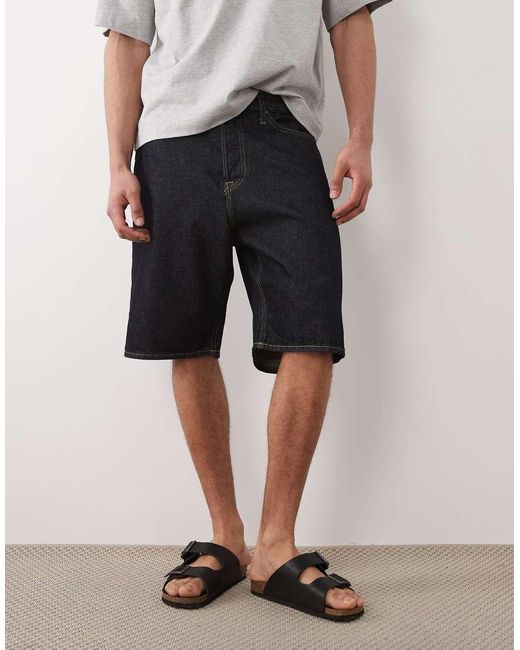 Jack & Jones Gray Alex Denim Shorts for men