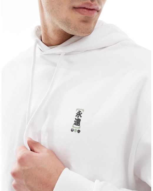 ASOS – oversize-kapuzenpullover in White für Herren