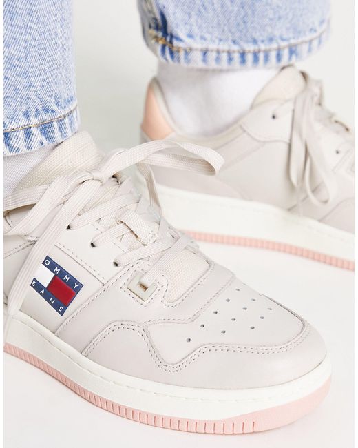 Tommy Hilfiger Retro Basket Sneakers in White | Lyst Australia