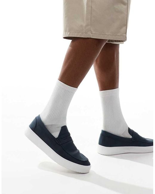 Brave Soul Blue Slip-on Loafer for men