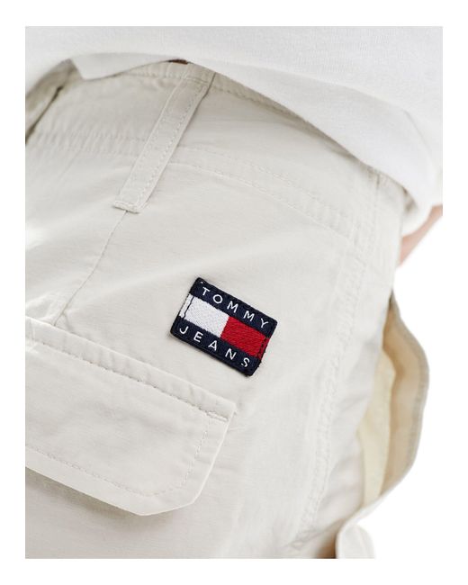 Harper - pantalon cargo taille haute - beige Tommy Hilfiger en coloris White