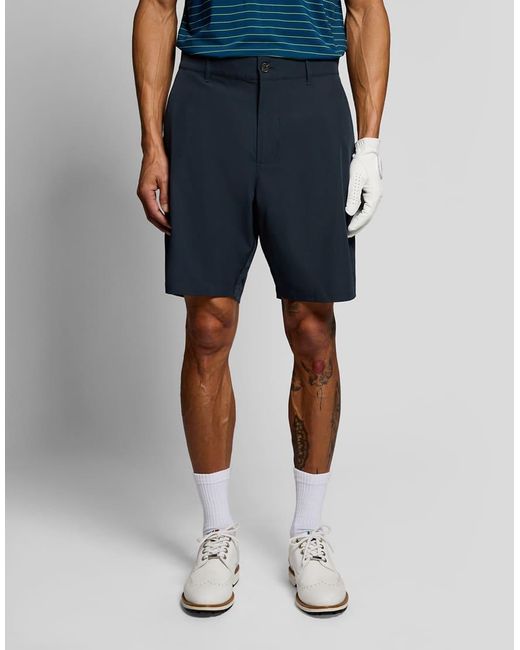 Lyle & Scott Blue Shorts Lightweight Golf Tech Shorts for men