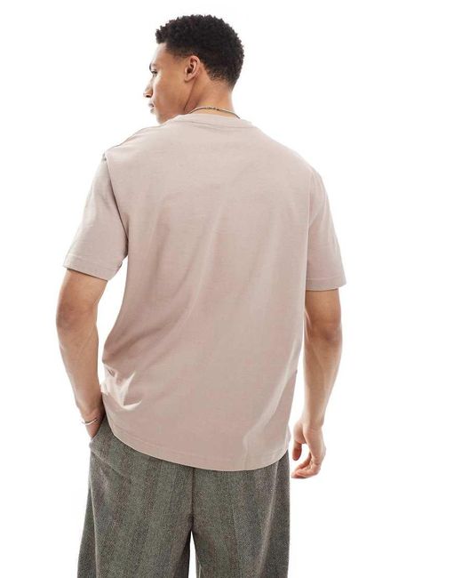 ASOS Pink Heavyweight Relaxed T-Shirt for men