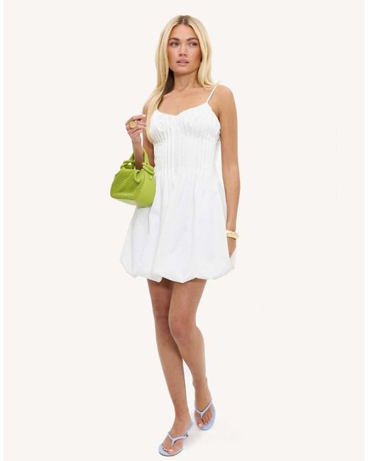 Loavies White Hold Each Second Balloon Dress