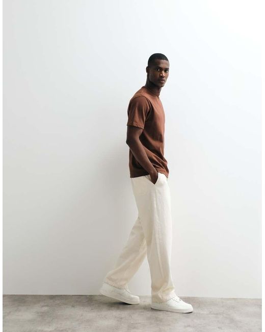 ASOS Brown Breathemaxtm Heavyweight Regular Fit T-shirt for men