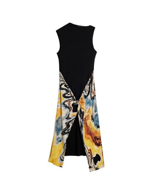 Desigual Natural Sleeveless Printed Dress