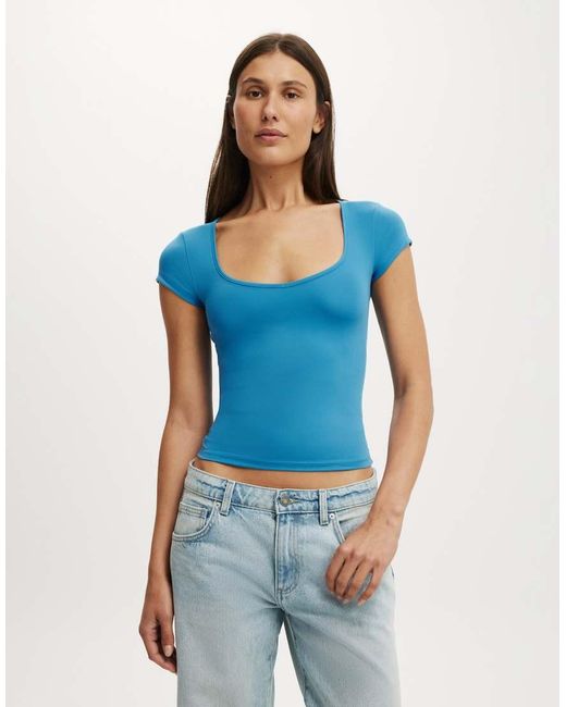 Cotton On Blue Hold Me Short Sleeve