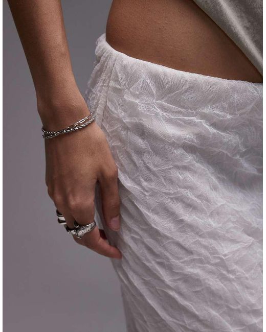Mango Gray Capsule Premium Textured Midi Skirt
