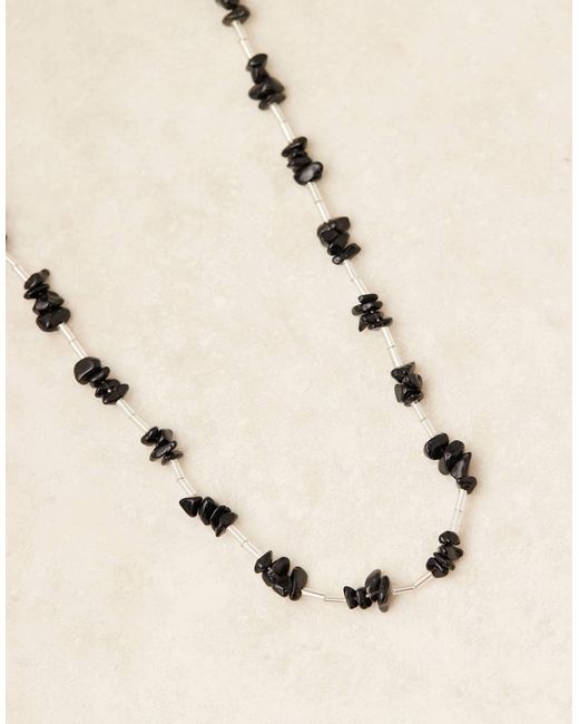 ASOS Black Festival Beaded Necklace for men