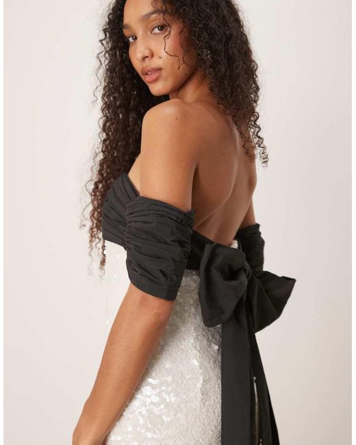 True Decadence Natural Strapless Midi Dress