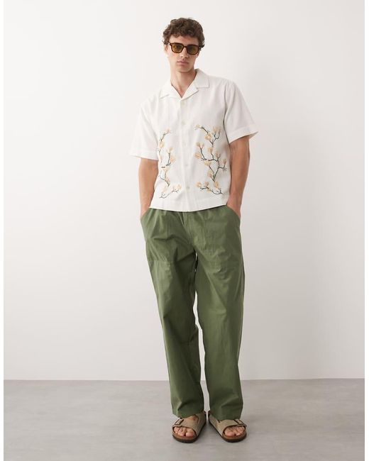 Stan Ray Green Elasticated Waist baggy Pants for men