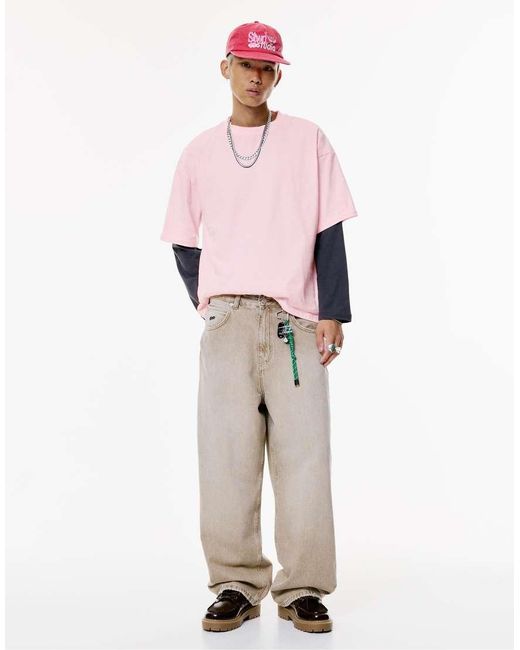 Stwd di Pull&Bear in Pink da Uomo
