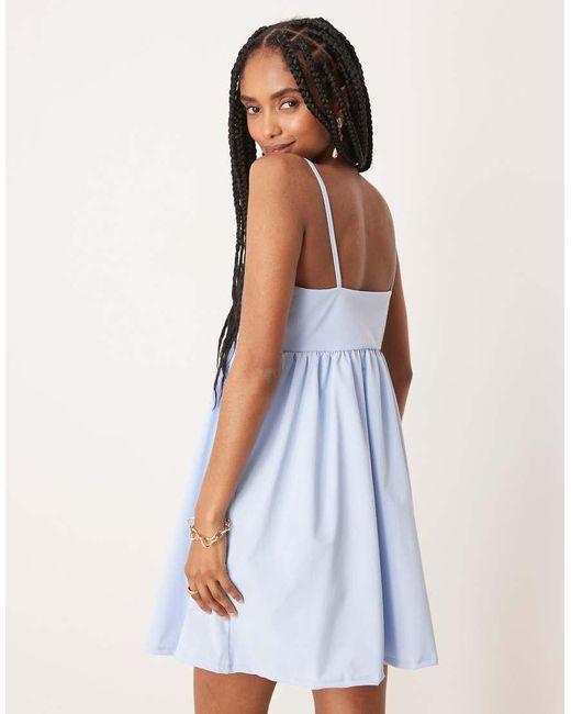 ASOS Blue Cami Baby Doll Mini Dress