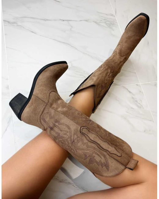 GIA STUDIOS Natural Cowboy Western Boots