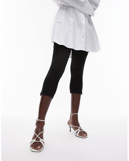 Mango White Strappy Kitten Heel