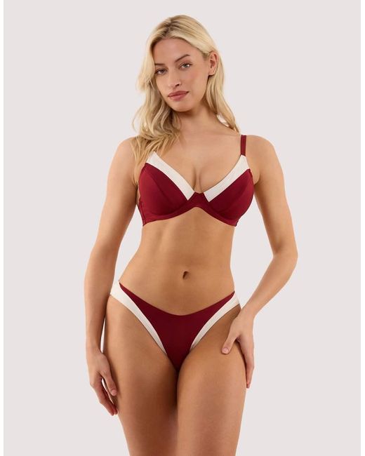 Wolf & Whistle Red Stasia High Leg Brief