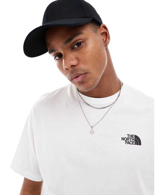 The North Face T-Shirt Met Grafische Kampeerprint Op De Achterkant in het White voor heren