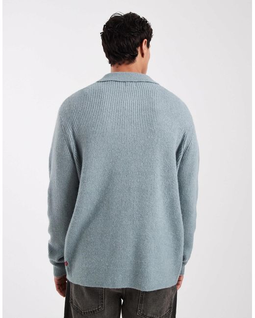 Levi's – polo-strickjacke in Blue für Herren