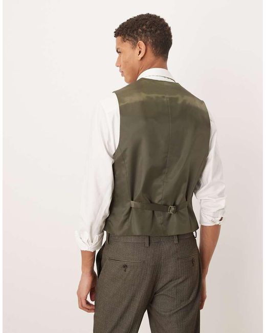 ASOS Natural Skinny Suit Waistcoat for men
