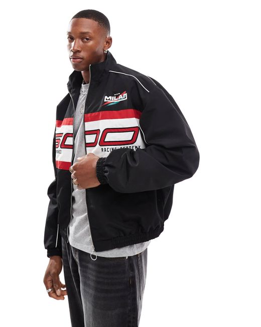 Bershka – trainingsjacke in Black für Herren