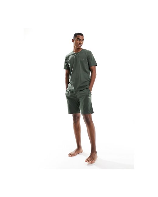 Pantalones cortos s mix & match Boss de hombre de color Green
