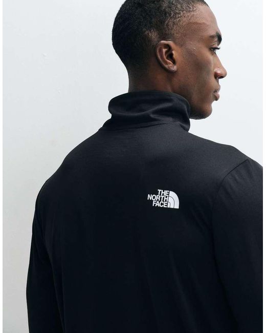 The North Face Black Training 24/7 1/4 Zip Logo Top for men