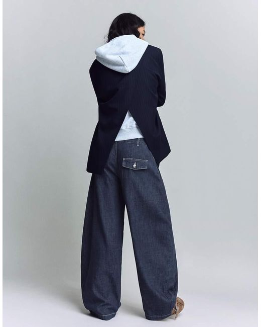 Bershka Blue Balloon Jeans