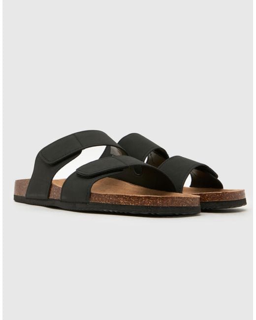 Schuh Brown Sabe Footbed Sandals for men