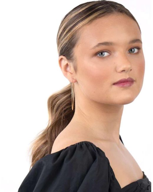 Lovisa Vergulde Fijne 60Mm Oorringen Van Echt Zilver in het Brown