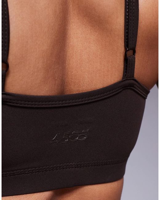 4505 Black Icon Light Support Sports Bra With Adjustable Straps