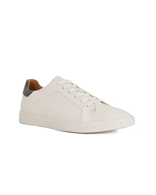 Dune White Traces Trainers for men